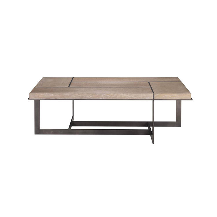 办公区拼接图形实木长咖啡桌|UM66-8002