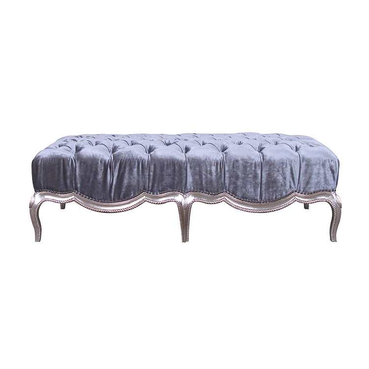 主卧美式轻奢软面床前凳|UM7602