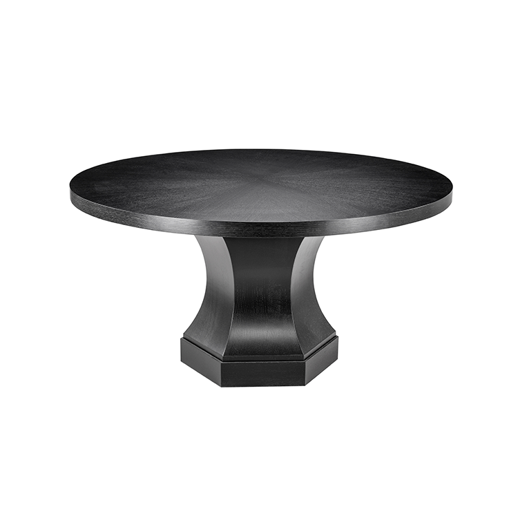 大户型高贵黑圆餐桌|UM69-6012-1.5.