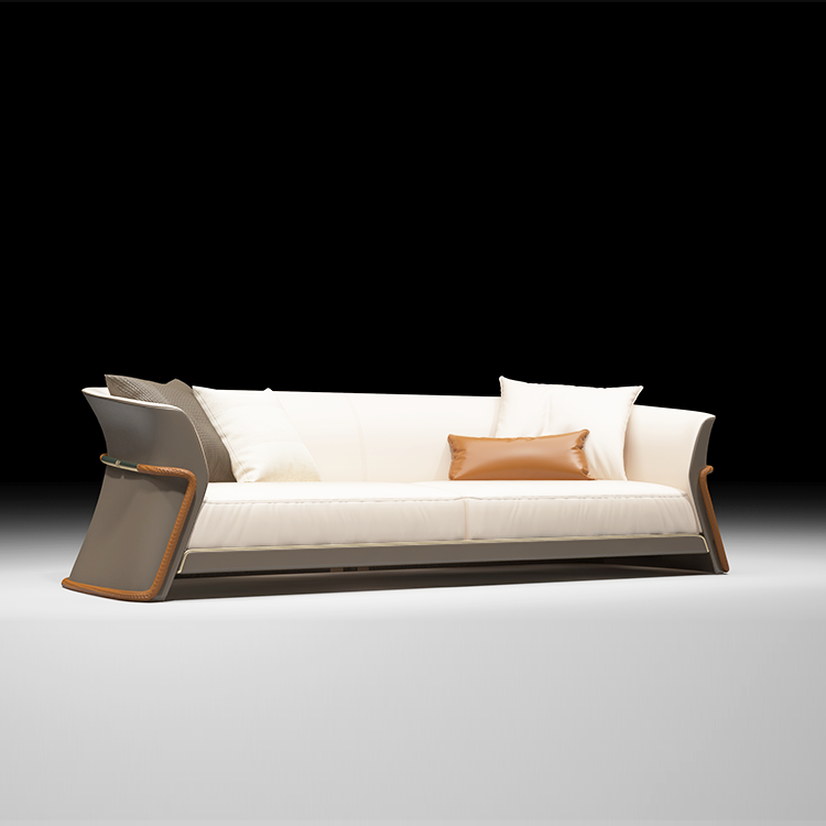 样板间时尚造型软包沙发|JZ-S510A3